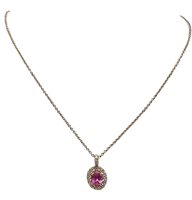 Collier Crivelli Femme ZAFFIRO ROSA in Or rosé Zaffiro rosa 0.39 Ct 93693083 - 93693083